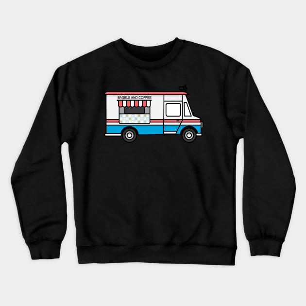 Bagel & Coffee Truck. Crewneck Sweatshirt by christiwilbert